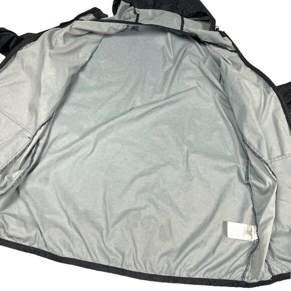 Asics Running Jacket Grey Long‎ Sleeve Full Zip Hooded Activewear Lightweight - Picture 10 of 10